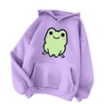 thumbnail image 3 of Women Autumn And Winter Casual Solid Color Drawstring Hoodied Pocket Sweatshirt Cute Printed Hoodie Sweatshirt Womens Zip up Hoodie Lightweight Plain Sweatshirt with Pockets Tight Hoodies for Women, 3 of 3
