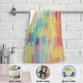 thumbnail image 6 of Dreamtimes Rainbow Gradient Elephant 2 pcs Hand Towels Set, Soft Lightweight Highly Absorbent Towel for Bathroom Toilet Kitchen Beach 28.3x14.4in, 6 of 7