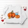 thumbnail image 3 of Halloween Crewneck Sweatshirt Women Halloween Printed Round Neck Loose Long Sleeve Pullover Tops Happy Fall Yall Sweatshirt Women and Plus Size French Terry Long Sleeve Shirt, 3 of 6