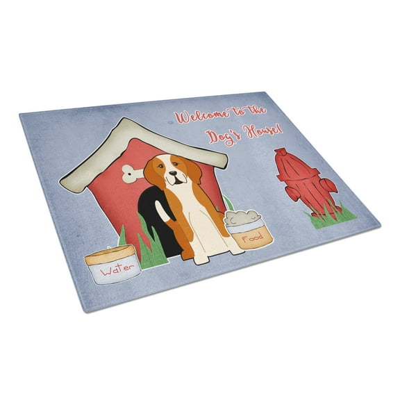 Caroline's Treasures Dog House Collection English Foxhound Glass Cutting Board Large