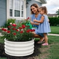 thumbnail image 3 of 2 - Pack Round Galvanized Raised Garden Bed - 2FT - Outdoor Flower & Vegetable Bed - Heavy - Duty & Open - Bottom Design, 3 of 9
