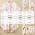 thumbnail image 3 of CAUYDY 3 6 9 12 18 24 Months Newborn Girl Coming Home Outfits Baby Sleepers Preemie Clothing Long Sleeve Bodysuit Fall Winter Infant Girls Pajamas Romper Sizes 12-18 Months,Brown, 3 of 5