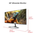 thumbnail image 5 of Sceptre New 34-inch IPS Gaming Monitor 3440 x 1440 up to 115Hz DP HDM Build-in Speakers, Machine Black 2026, 5 of 6