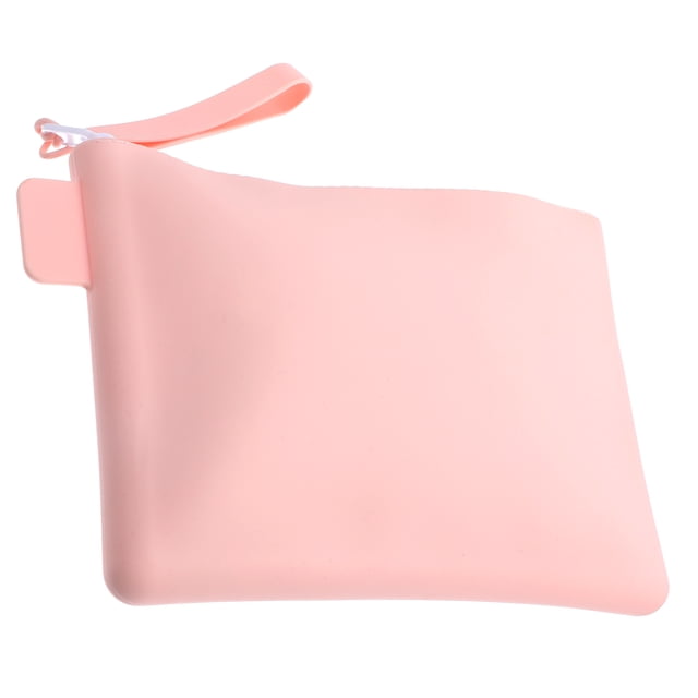 WASHWEPE Silicona Pequeño Rosa Impermeable Para Almacenaje Diario Y Uso Portátil