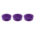 thumbnail image 2 of kurtrusly Mariage Fête Gâteau Restaurant Réutilisable Mousse Lavable Rond Moule Cuisine Gadget Accessoires Purpe 8 Pouces 3Set, 2 of 6