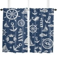 thumbnail image 5 of Blue Anchor Boat Fish Curtains For Living Room Kitchen Curtain Bedroom Decorative Window Treatments Home Drapes, 5 of 7