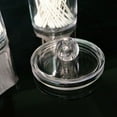 thumbnail image 6 of Acrylic Cosmetic Storage Container with Lid, Round Box Design for Holding Single-Use Cotton Pads or Makeup Brushes, Compact Case for Traveling or Desk Use, 6 of 6