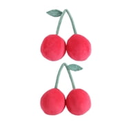 Betsey Johnson Cherry Pillow Red Decorative Pillow, Decorative Home Decor Accent, Machine Washable