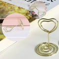 thumbnail image 4 of 20Pcs Table Number Holders, Small Size Table Card Holders, Photo Holder for Centerpieces, Wedding Reception, Birthday (Gold), 4 of 5