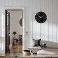 thumbnail image 4 of Black Wall Clock Battery Operated 12 Inch - Glass Marble Pattern Clock for Bathroom - Silent Wall Clock Non Ticking, 4 of 7