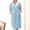 Light Blue, variant on uublik Womens Robes Lightweight Flannel Robes Casual Hoodies Long Sleeves Robes Winter Woman Bathrobe Nightwear Light Blue