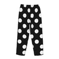 thumbnail image 5 of Balery Black and White Polka Dot print Women's Pajama Pants,Ultra Lightweight Pjs,Lounge Pant-Small, 5 of 9