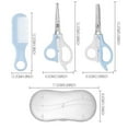 thumbnail image 3 of Manual Hair Clipper, Safe Hair Scissors Kit, Blue Professional Hair Cutting Kit, Stainless Steel Scissors And Trimming Shears for Precise Diy Hairstyling, by Goohae, 3 of 9