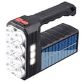 thumbnail image 2 of CNKOO 11LED Solar Flashlight Portable LED Searchlight with COB Sidelight Solar / USB Rechargeable High Lumens 3 Modes Spotlight Waterproof Torch Light for Fishing Camping Emergency Outdoo, 2 of 12