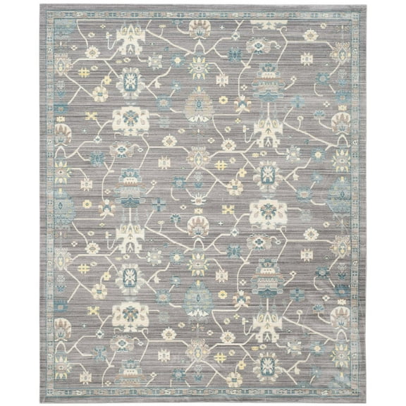 SAFAVIEH Valencia Gemma Abstract Polyester Area Rug, Mauve, 8' x 10'