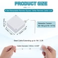 thumbnail image 2 of Uxcell Cuerda Retráctil de Control Remoto (3.3ft / 1M, Blanca)(6 Conjuntos) Lanyard de Seguridad para Control Remoto con Candado Ajustable, Adecuado para Televisores y Tabletas, 2 of 6