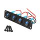 thumbnail image 2 of Panel de interruptores basculantes multifunción impermeable fácil de instalar interruptor de encendido y apagado para D, 2 of 9