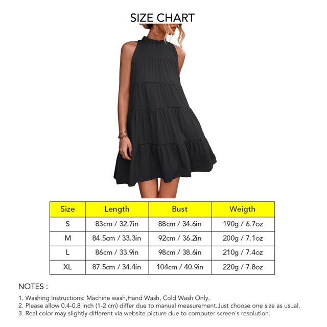 Halter Neck Dress, Tie Back Breathable Fashionable Sleeveless Dress For Travel For Offiice ANGGREK Otros