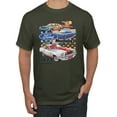 thumbnail image 1 of Wild Bobby, Ford Mustang II Supercoupe 1977 Cars and Trucks Men Graphic Tee, Military Green, 3X-Large, 1 of 6