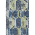 thumbnail image 2 of Addison Rugs Mayfield Premium Machine Washable Transitional Geometric Navy Rectangle Rug, 5' X 7'6" Machine Washable Transitional Geometric Navy Oversized Sherpa Throw Blanket, 2 of 7