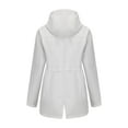 thumbnail image 6 of Fengqque Women’s Fashionable and Comfortable Waterproof Ski Jacket Hood Windproof Fleece Parka Rain Jackt Winter Coat White XL(XL), 6 of 9