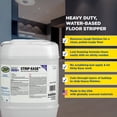 thumbnail image 2 of Zep Strip Ease Water Based Heavy Duty Floor Stripper - 5 Gallon (Case of 1) 107135 - Low Foaming, Deep Penetrating, Removes Finish, Polish and Heavy Buildup on Any Flooring Surface, 2 of 4