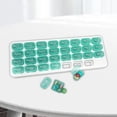 thumbnail image 5 of Large Compartment Boxes 31 Day Storage Organizer Container Case Green, 5 of 8