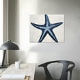 thumbnail image 3 of JEUXUS  Starfish Canvas Wall Art Blue And White Painting Pictures Coastal Artwork for Living Room Bathroom Bedroom Decor, 3 of 4