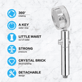 thumbnail image 4 of FLONOZZ High Pressure Shower Head with Handheld, Propeller Shower Head with 1 Filters, 4 of 7