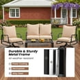 thumbnail image 6 of MAYEERTY Outdoor 2Piece Small Patio Set:Swivel Glider Chairs with Cushions for Porch,Balcony,Backyard, 6 of 7