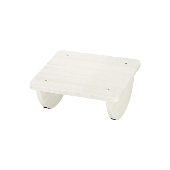 Ovzne Height-Adjustable Wooden Footrest Ergonomic Rocking Footstool for Office, Desk Sofa Use