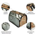 thumbnail image 6 of Small Pet Carrier for Small Dogs and Cats - Waterproof Soft Pet Travel Bag with Meshed Window - TSA Approved Pet Carrier for Cat Travel Bag - 7.9 x 13.8 x 7.9 Inch - Sisal, 6 of 8