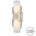 thumbnail image 5 of Beaumont Lane 14" LED Opal Glass Metal Ribbon Bath Bar Light in Pewter, 5 of 5