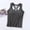 Dark Gray, variant on Womens Tank Toos T-Shirts for Women Summer Crewneck Sleeveless Backless Blouse with Drawstring Solid Color Fashion Slim Fit Tops Ladies Workout Tank Tee White XL