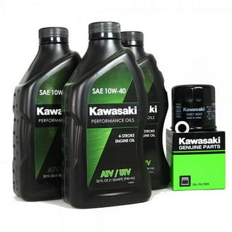 Kawasaki/Yamaha Synthetic Motor Oil Change Kit - Mobil 1 Racing 4T