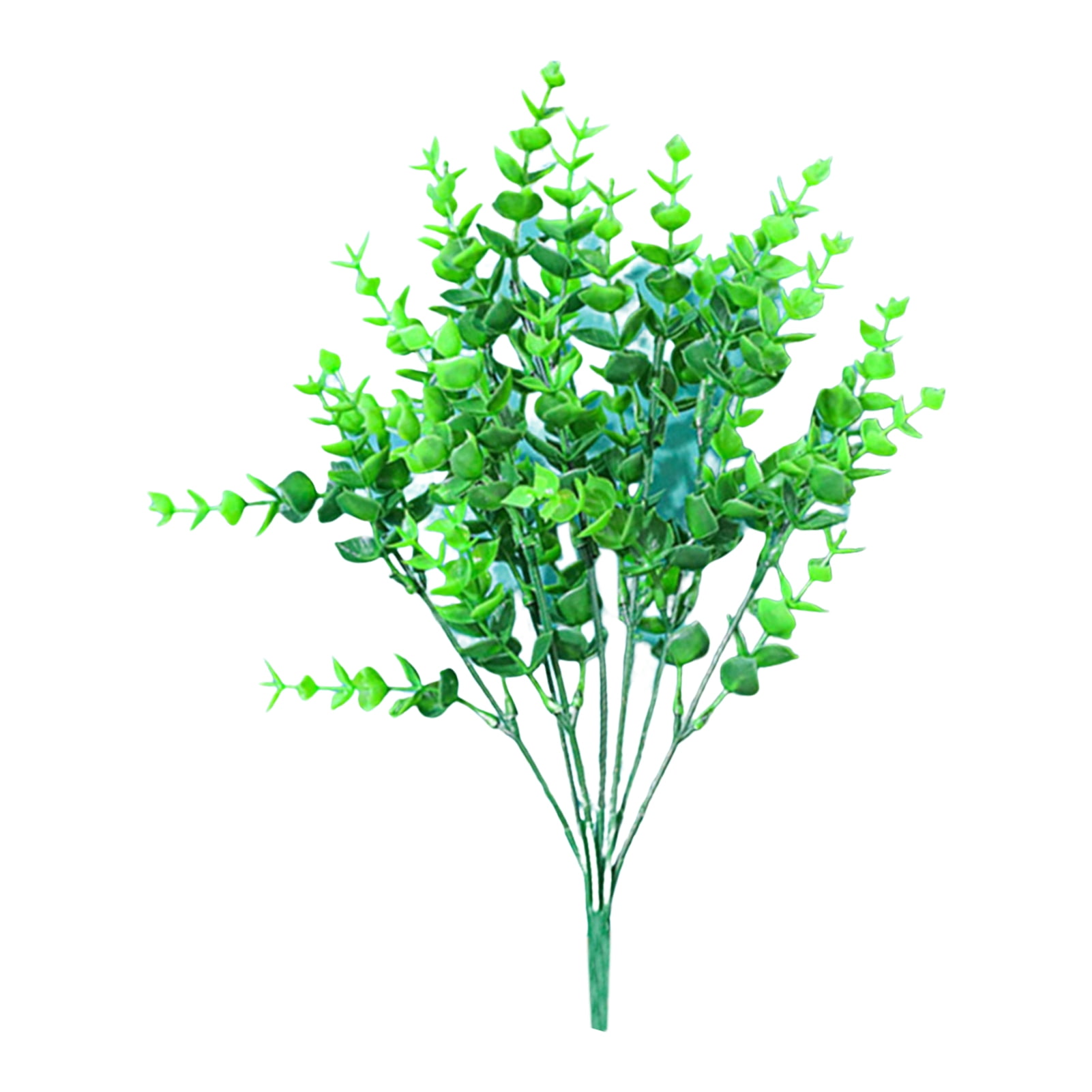 Artificial Faux Eucalyptus Leaves Stems Spray Fake Plants Indoor