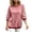 Pink, variant on Posijego 3/4 Sleeve Sweatshirts for Women Oversized Sweatshirt Crew Neck Summer Casual Pullover Sweatshirt Fall Tops