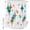 Turquoise Orange, variant on Watercolor Wildflowers Shower Curtains for Bathroom, Spring Pastoral Botanical Flowers Waterproof Fabric Shower Curtain, Decorative Bathroom Curtain for Bathtub, 72"x72" , No Hooks Included