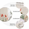 thumbnail image 6 of Elegant Poppy Waterproof Fabric Shower Curtain,Spring Florals Pastoral Watercolor Rustic Waterproof Fabric Shower Curtain for Bathroom Curtains Bathtubs Shower Curtains with 12 Hooks Stall 48x72in, 6 of 8