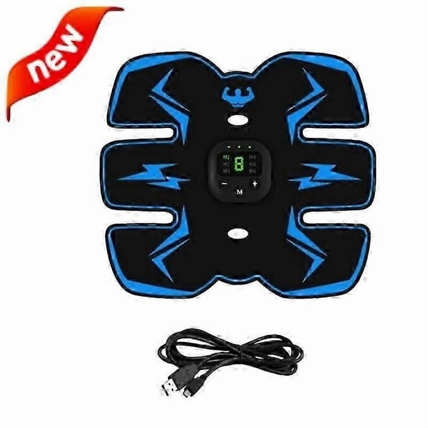 Muscle Stimulator EMS Abdominal Hip Trainer LCD Display Toner USB Abs Fitness Training Home Gym Weight Loss Body Slimming