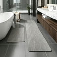 thumbnail image 5 of Diatomaceous Earth Bath Mat Set 2-Piece - Super Absorbent Quick Drying Stone Shower Mat with Non-Slip Rubber Backing for Bathroom Floor, 5 of 5