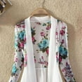 thumbnail image 6 of JANDEL Women Long Chiffon Blouse Shirts, Female Cardigan Sunscreen Shirts Floral Printed Ladies Blouses Jackets 5 Colors, 6 of 6