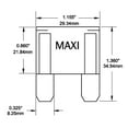 thumbnail image 2 of Blue Sea Fuse 5140-BSS Blade Fuse; MAXI; 50 Amps/32 Volts DC; Single, 2 of 2