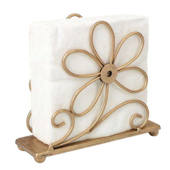 Tabletop Upright Napkin Holder, Metal Art Table Napkin Rack Stand for Kitchen & Dining Room Decor
