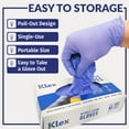 Klex Nitrile Medical Exam Gloves Powder Free Latex Free Food Safe, Medium, 300 Count