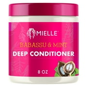 Mielle Organics Babassu Oil Mint Moisturizing Deep Conditioner, 8 fl oz, All Hair Types