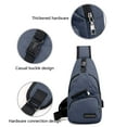 thumbnail image 6 of Deals Savings Items!Zeceouar Strap Bag Crossbody Backpack With USB Hole With Headphone Hole Strap Backpack Hiking Backpack Multipurpose Crossbody Chest Bag, 6 of 6
