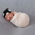 thumbnail image 5 of Sikiie Black and White Polka Dot Baby Newborn Hats, Infant Knotted Baby Hat, Beanie Top Knot Caps for Baby Boys Girls, 5 of 5