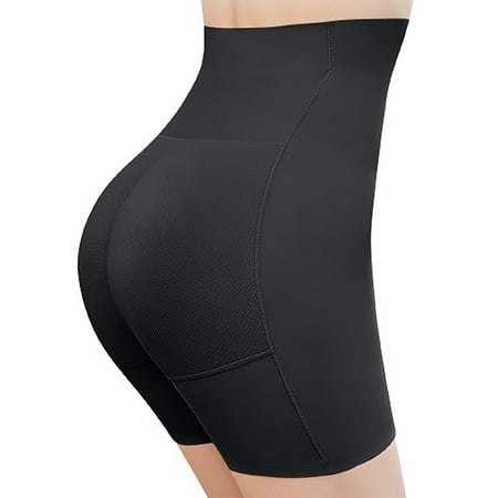 

Dadaria Shapewear for Women High-Waisted Abdomen Buttocks Body Sculpting Breathable Fake Butt Pants Black L Women