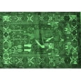 thumbnail image 1 of Ahgly Company Indoor Rectangle Animal Emerald Green Traditional Area Rugs, 2' x 4', 1 of 4